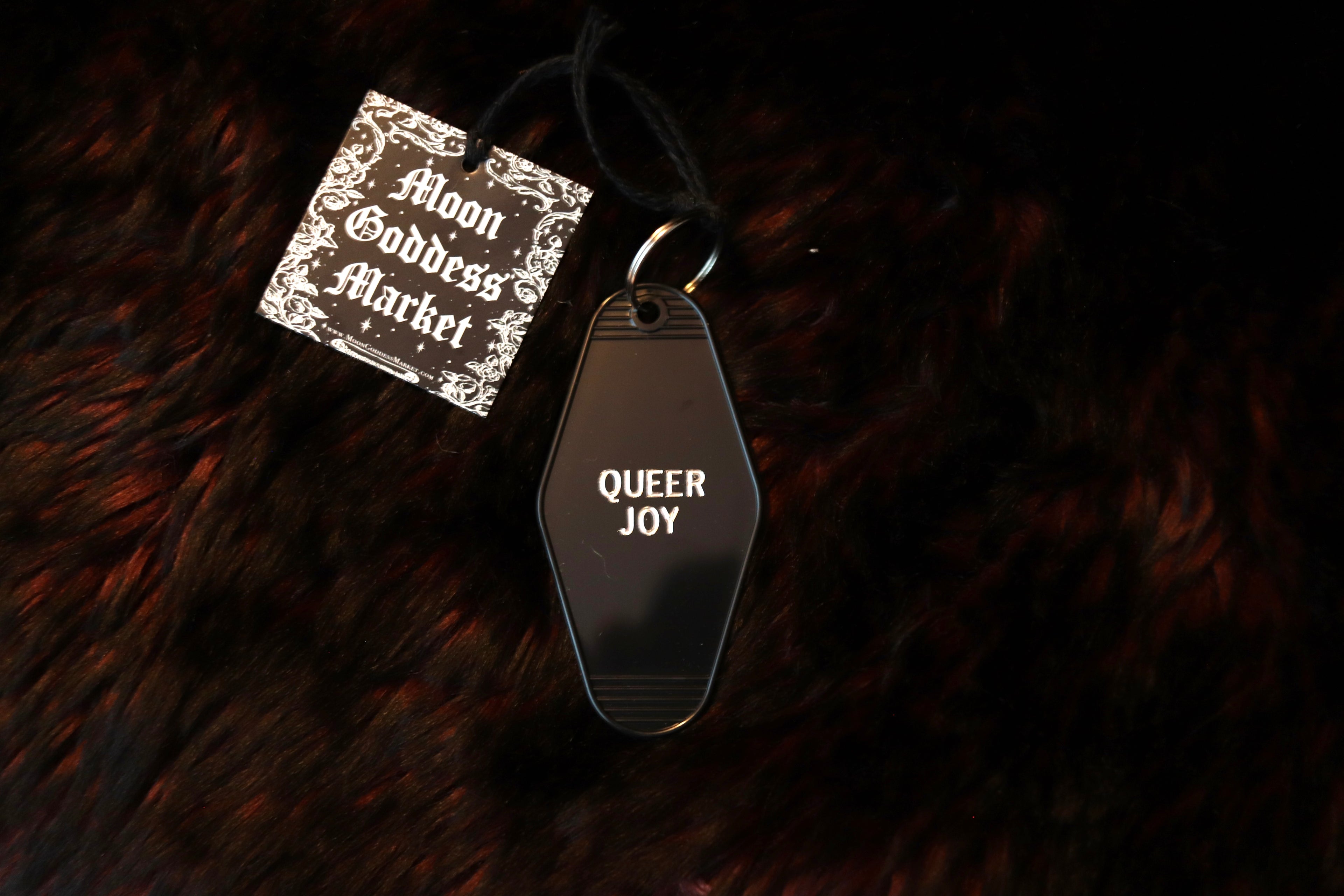 Queer Joy Vintage Hotel Motel Keychain