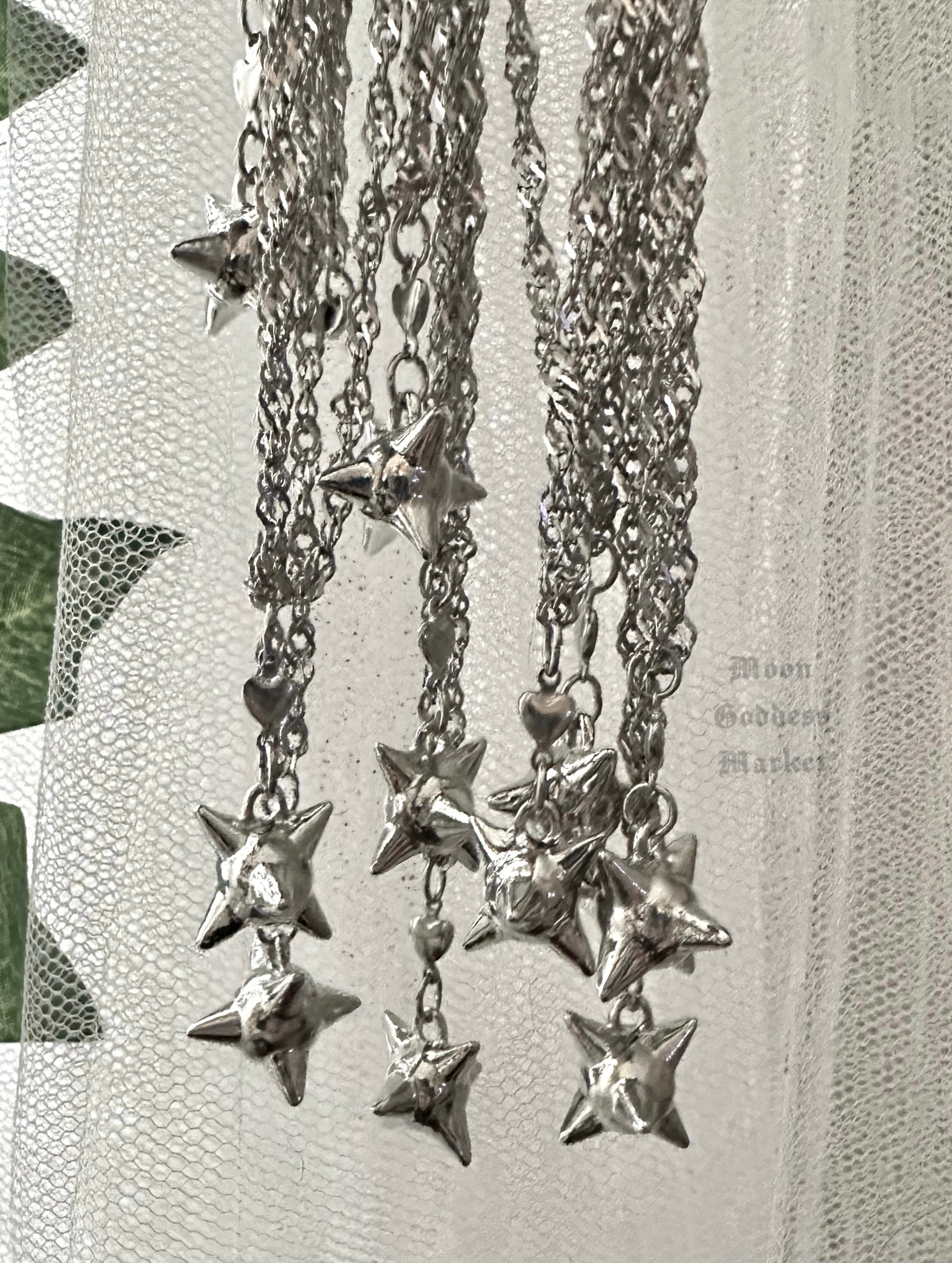 Spike ball / Mace Necklace Stainless Steel 16”