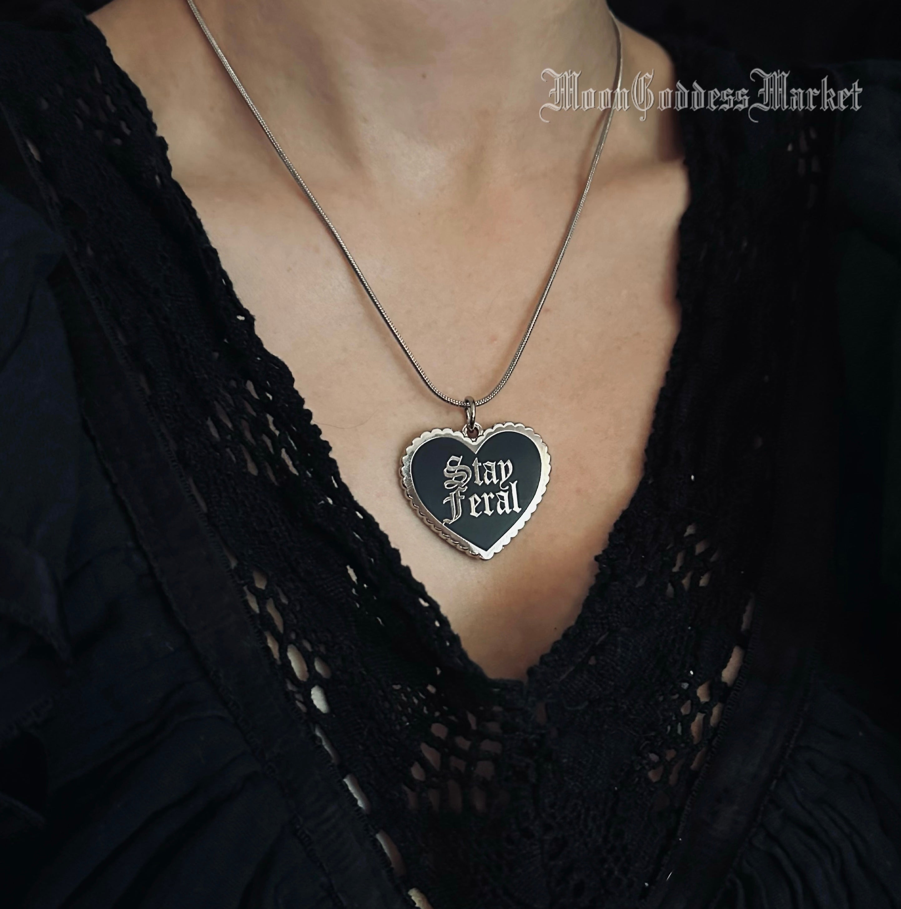 Stay Feral Necklace Copyright Moon Goddess Market