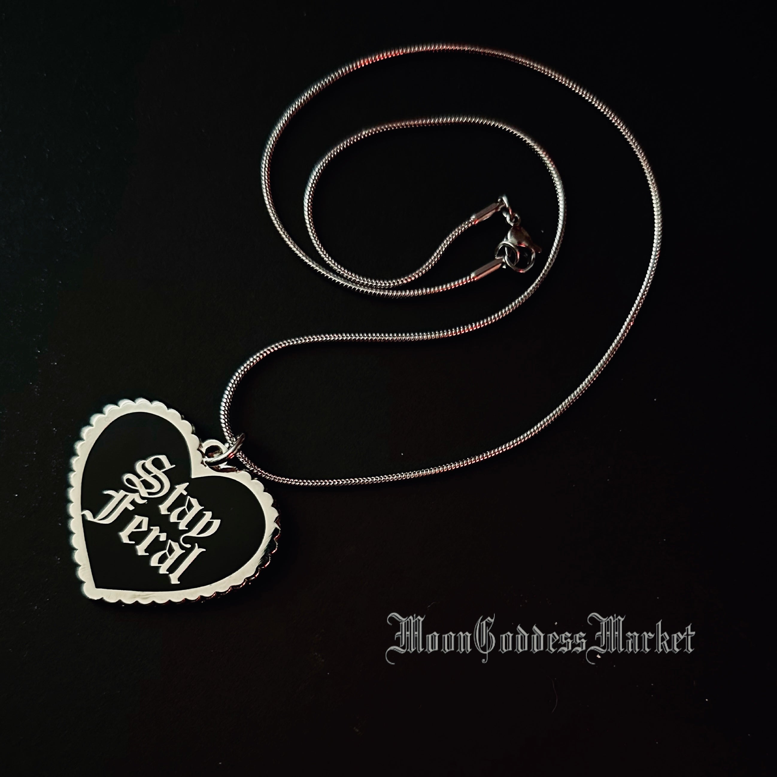 Stay Feral Necklace Copyright Moon Goddess Market