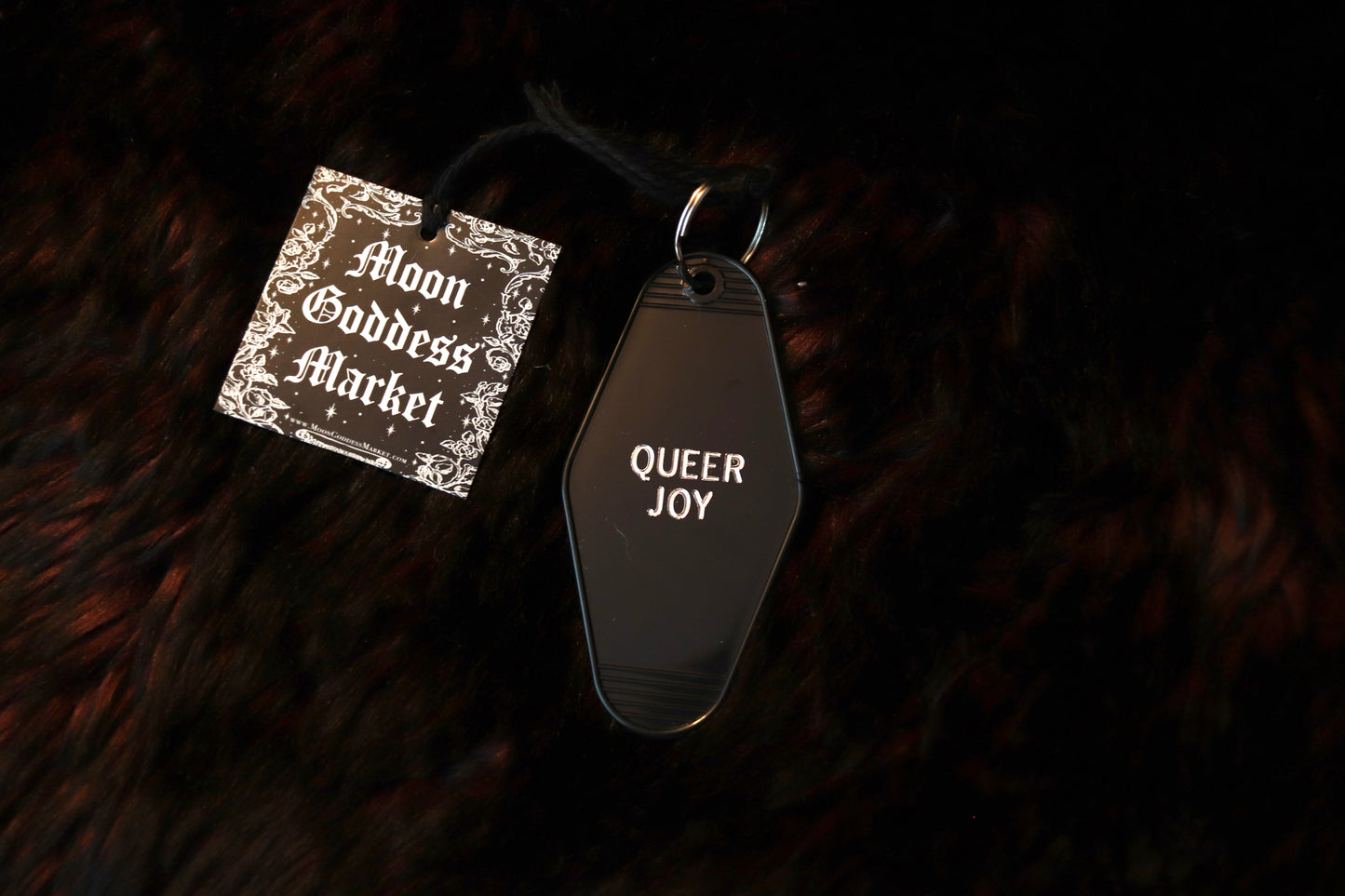 Queer Joy Vintage Hotel Motel Keychain