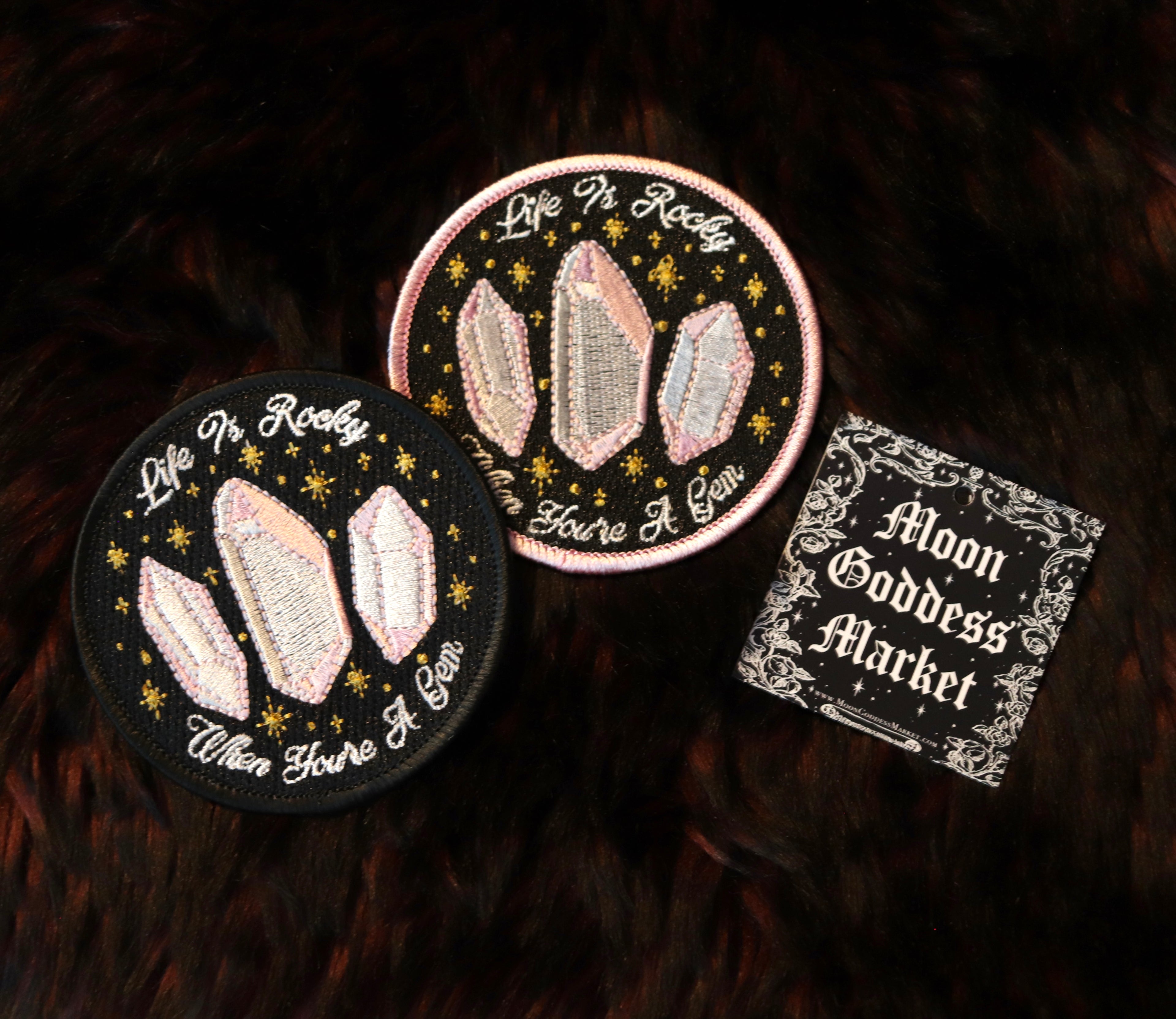 Life Is Rocky When You're A Gem Patch - Moon Goddess Market
