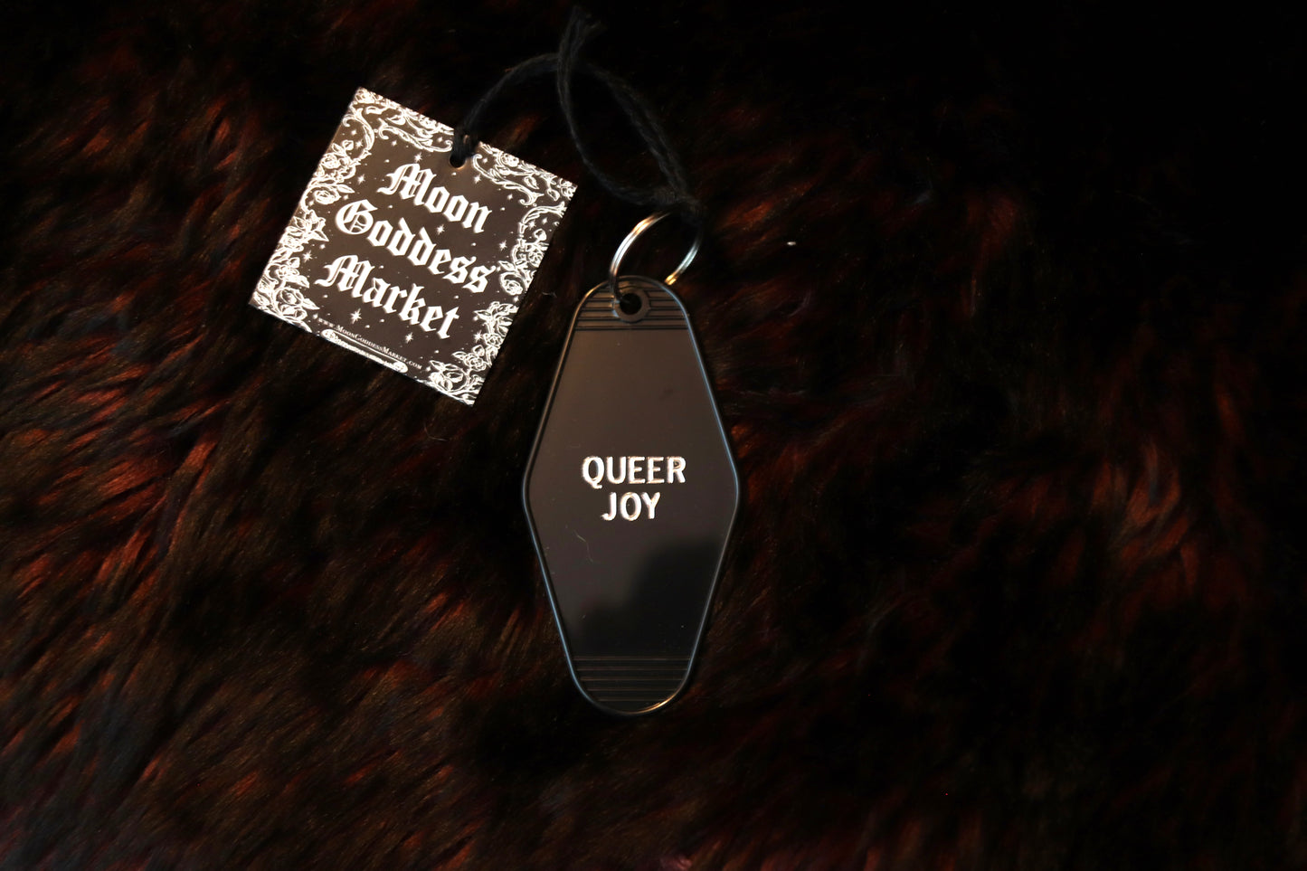 Queer Joy Vintage Hotel Motel Keychain