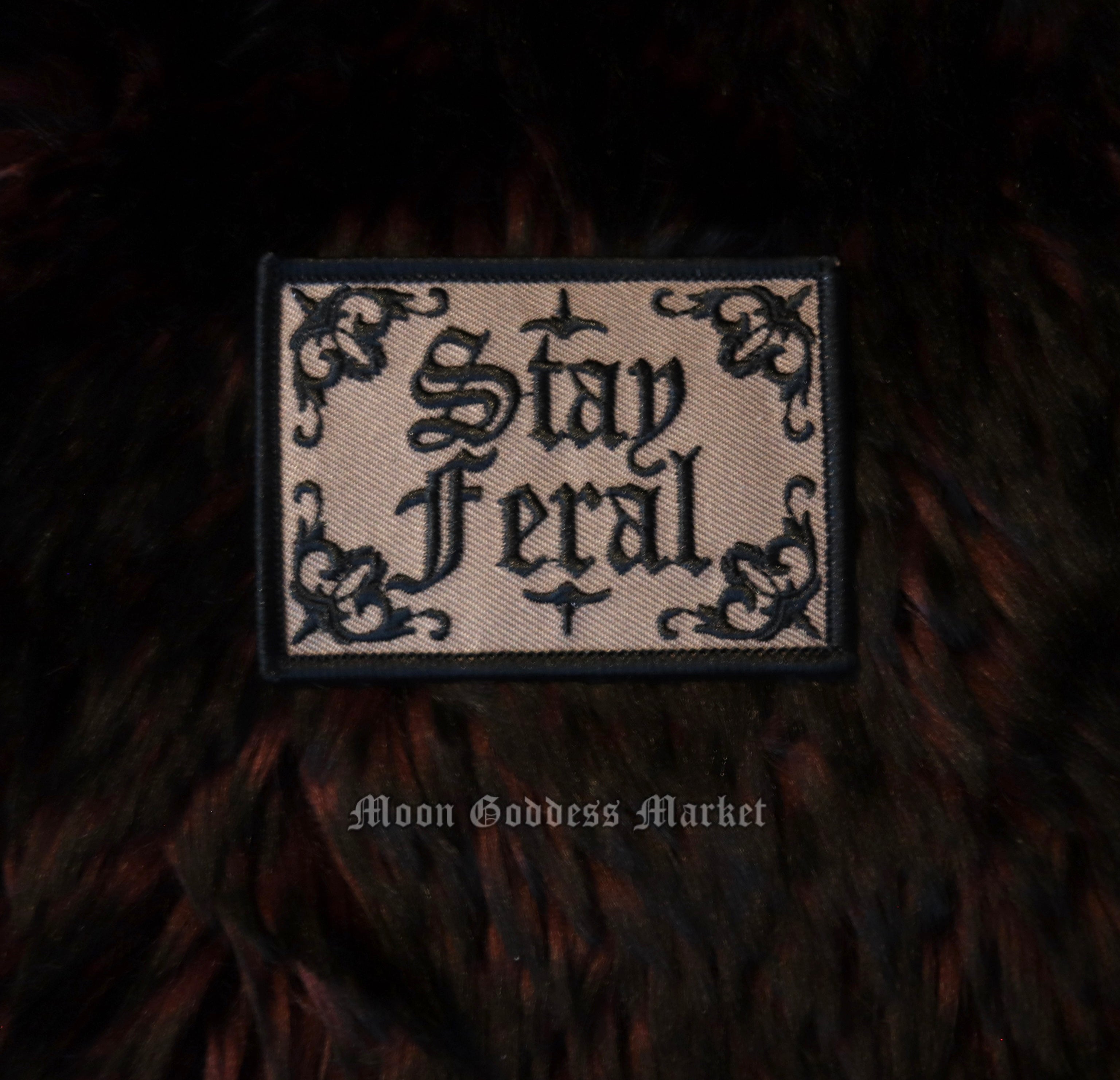 Stay Feral Iron On Patch