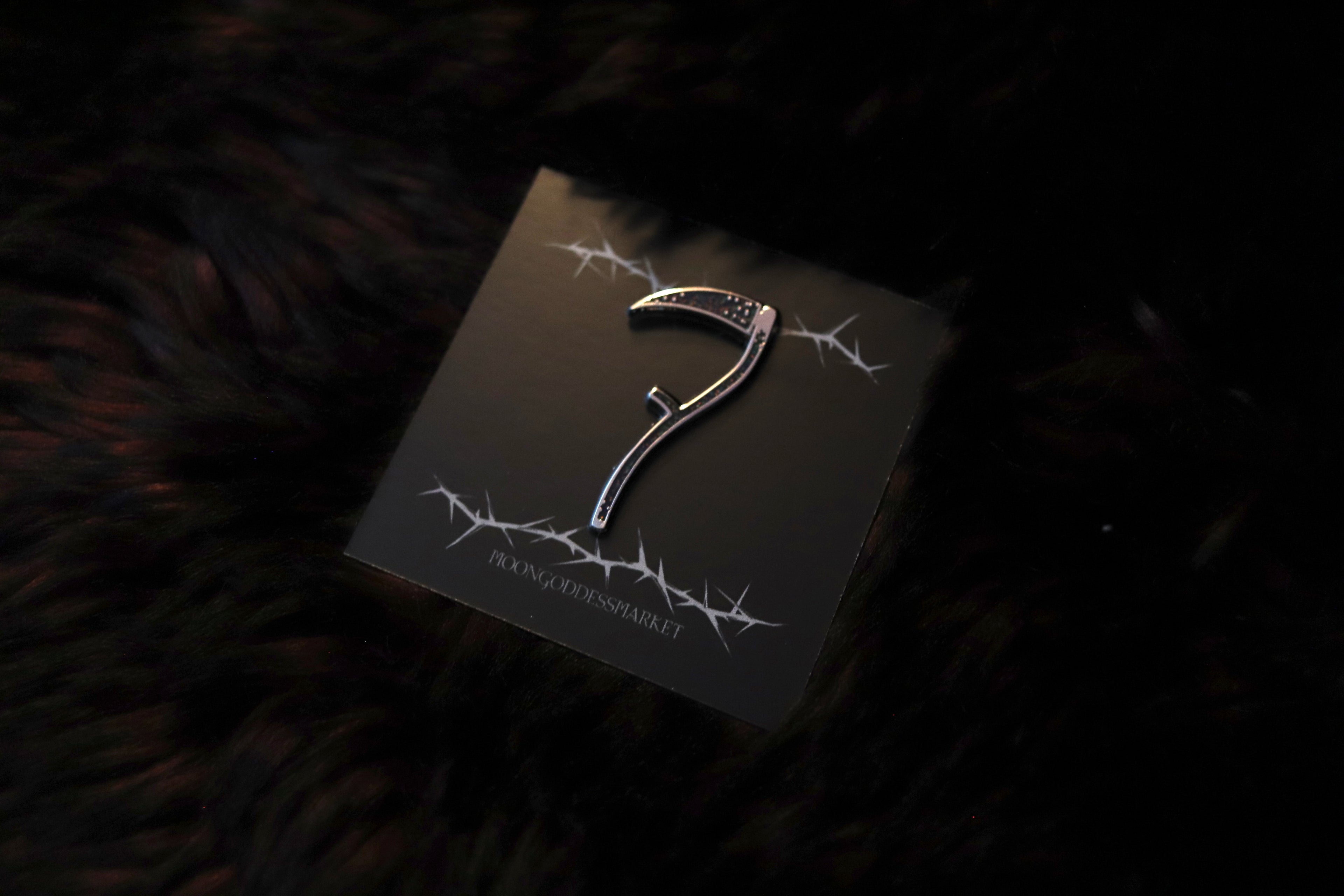 Scythe Lapel Pin - Moon Goddess Market