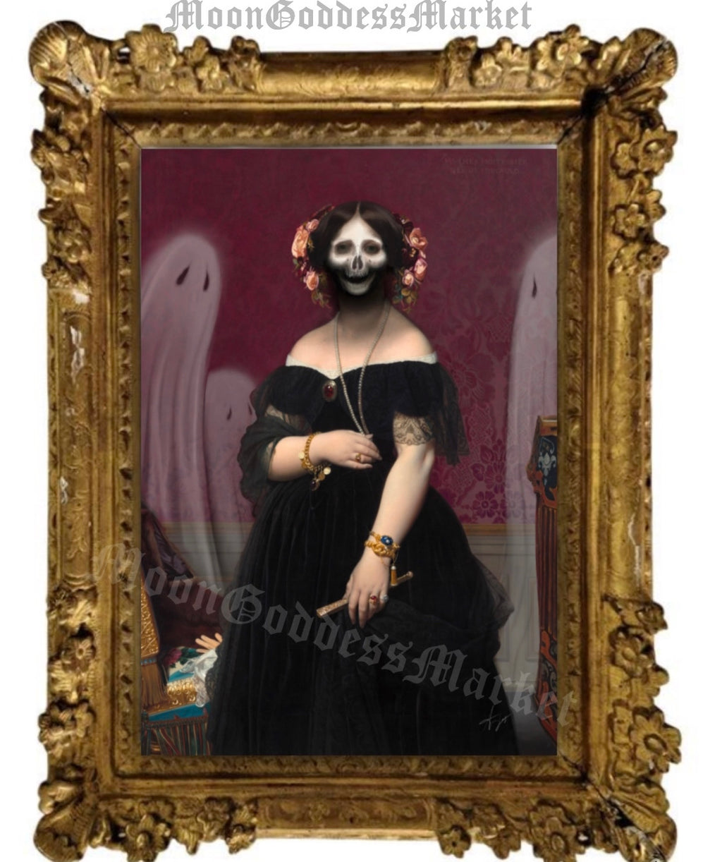 Skull series by Alexandre LeMay Professional Satin Print by Moon Goddess Market