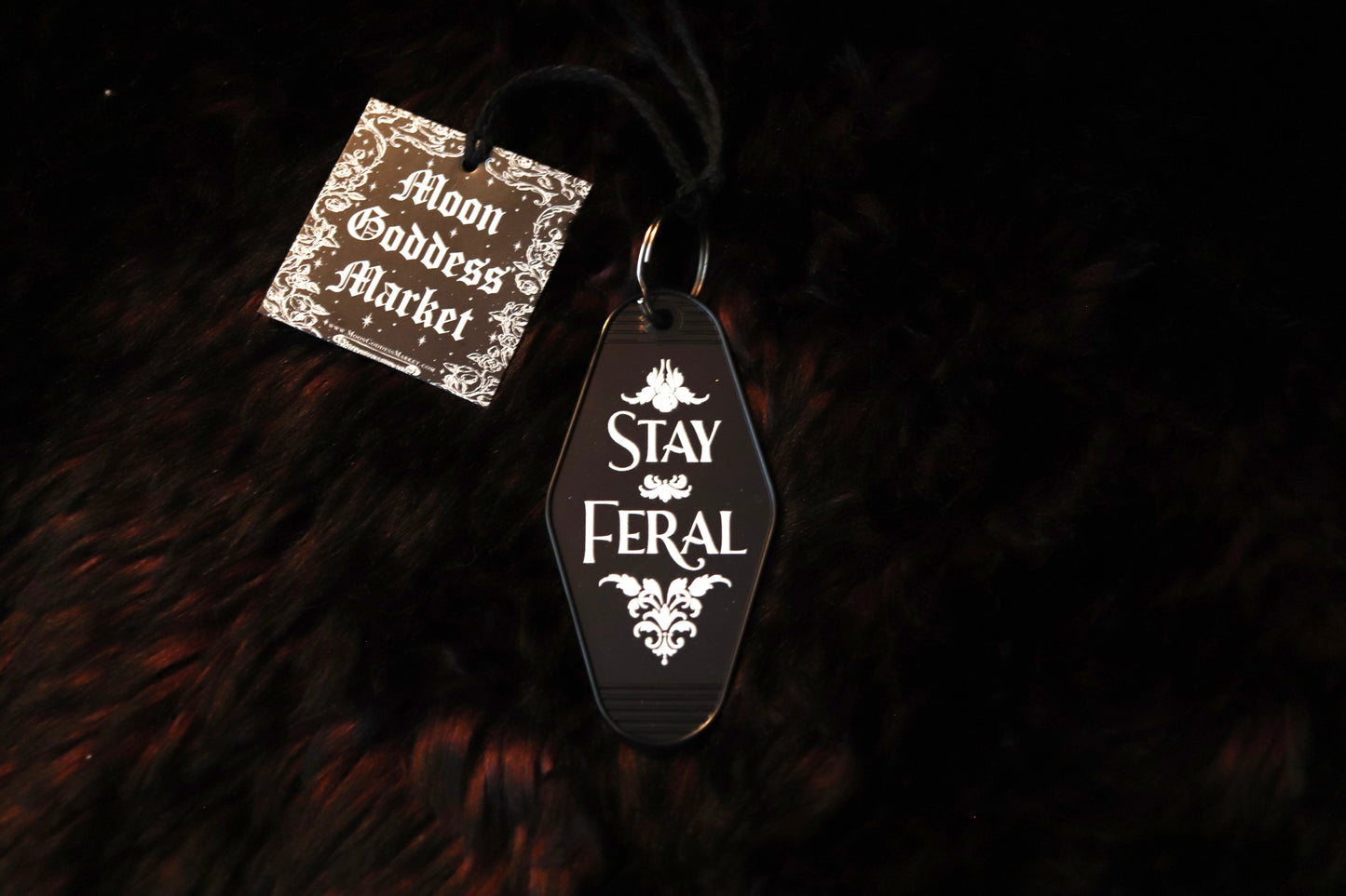 OVERSTOCK SALE Stay Feral Motel Keychain