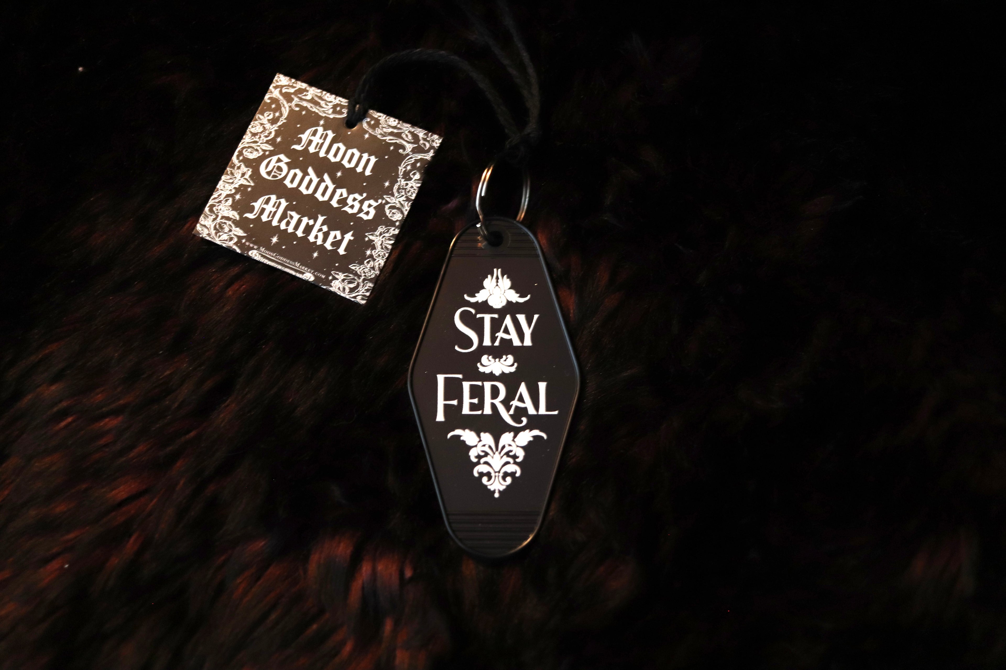 Stay Feral Motel Keychain