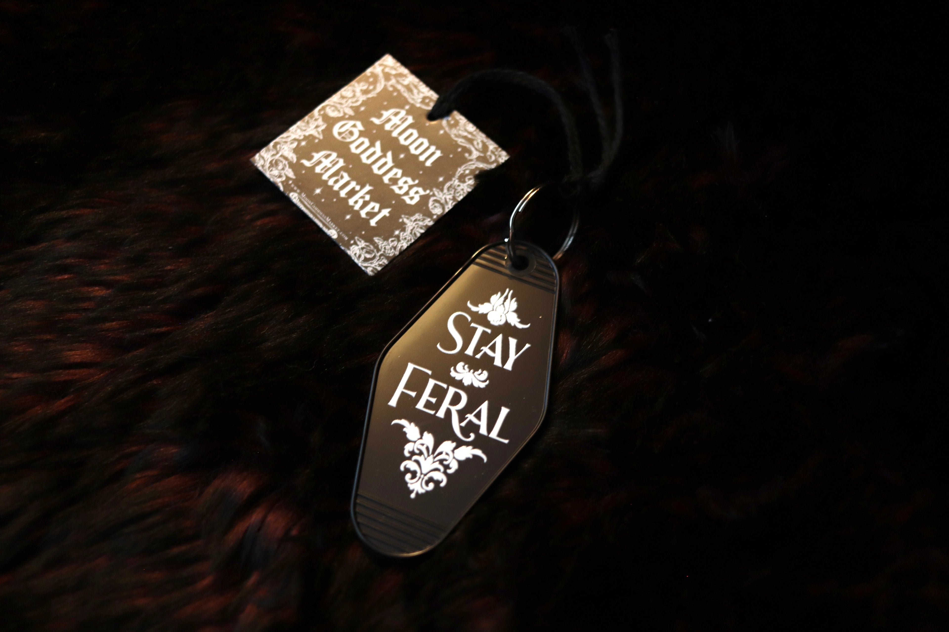 Stay Feral Motel Keychain