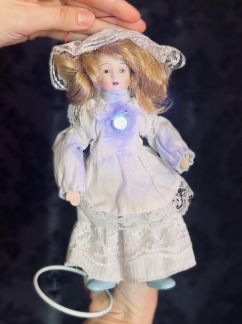 Possibly Haunted EMF / Static detector Porcelain Doll