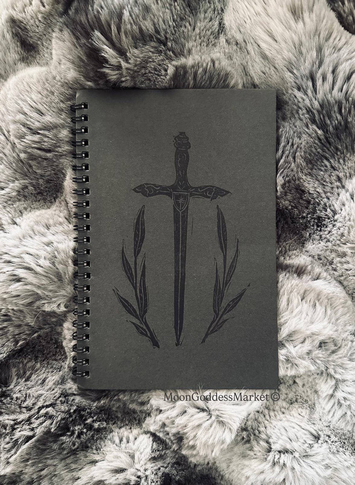 Hand Printed Sword Fantasy Journal