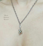 Spike ball / Mace Necklace Stainless Steel 16”