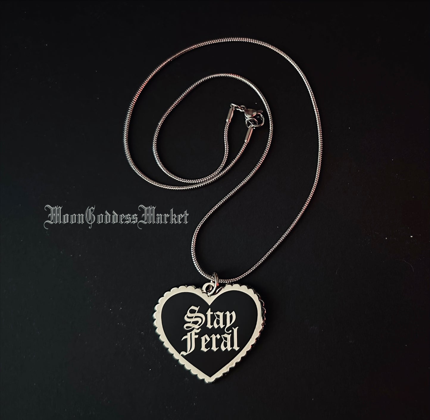 Stay Feral Necklace Copyright Moon Goddess Market