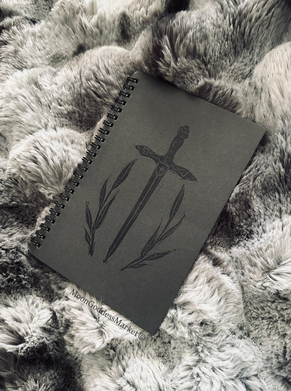Hand Printed Sword Fantasy Journal