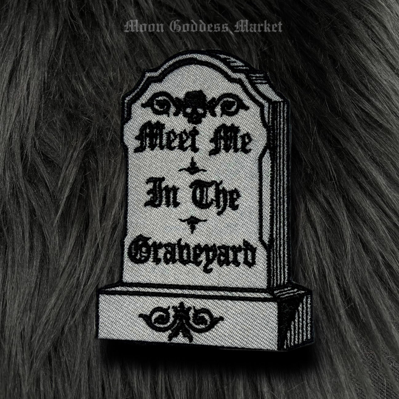 Meet Me In The Graveyard Moon Goddess Market 3” Iron on Patch