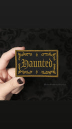 Haunted Iron On Patch - Moon Goddess Market
