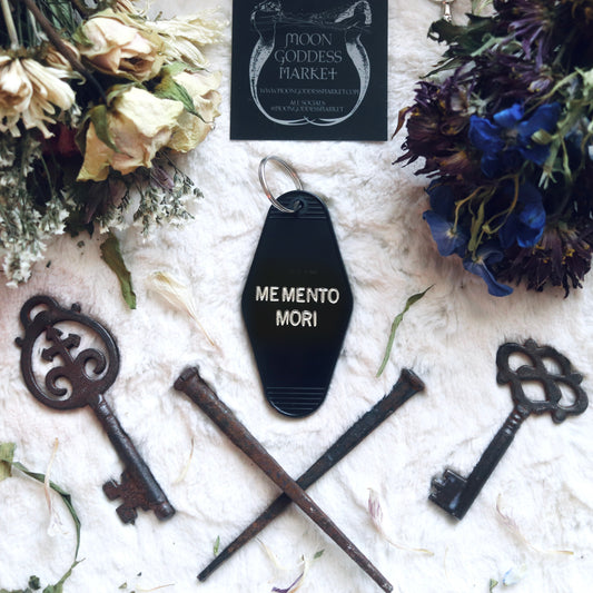 Memento Mori Hotel Vintage Motel Keychain