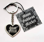 Stay Feral Keychain Copyright Moon Goddess Market