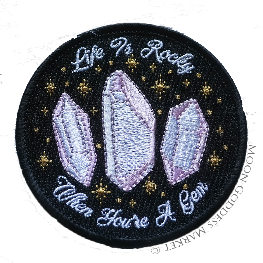 Black Life Is Rocky When You're A Gem Patch - Moon Goddess Market