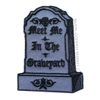 Meet Me In The Graveyard Moon Goddess Market 3” Iron on Patch - Moon Goddess Market