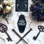 It’s A Beautiful Day To Destroy The Patriarchy Motel Keychain - Moon Goddess Market
