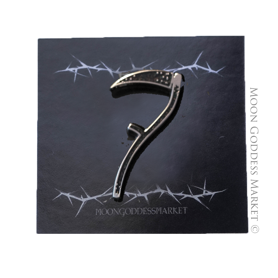 Scythe Lapel Pin - Moon Goddess Market
