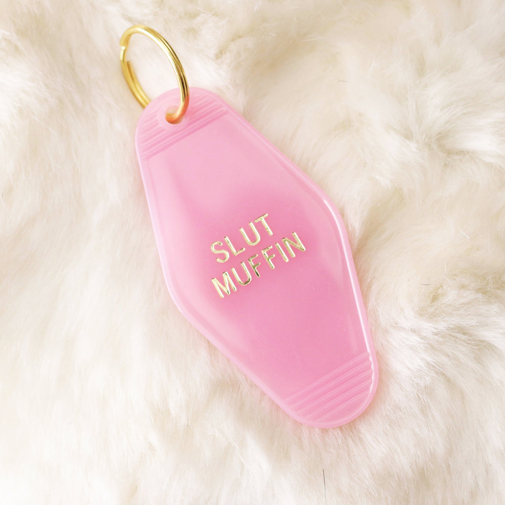 Slut Muffin Key Chain Motel Hotel Keychain - Moon Goddess Market