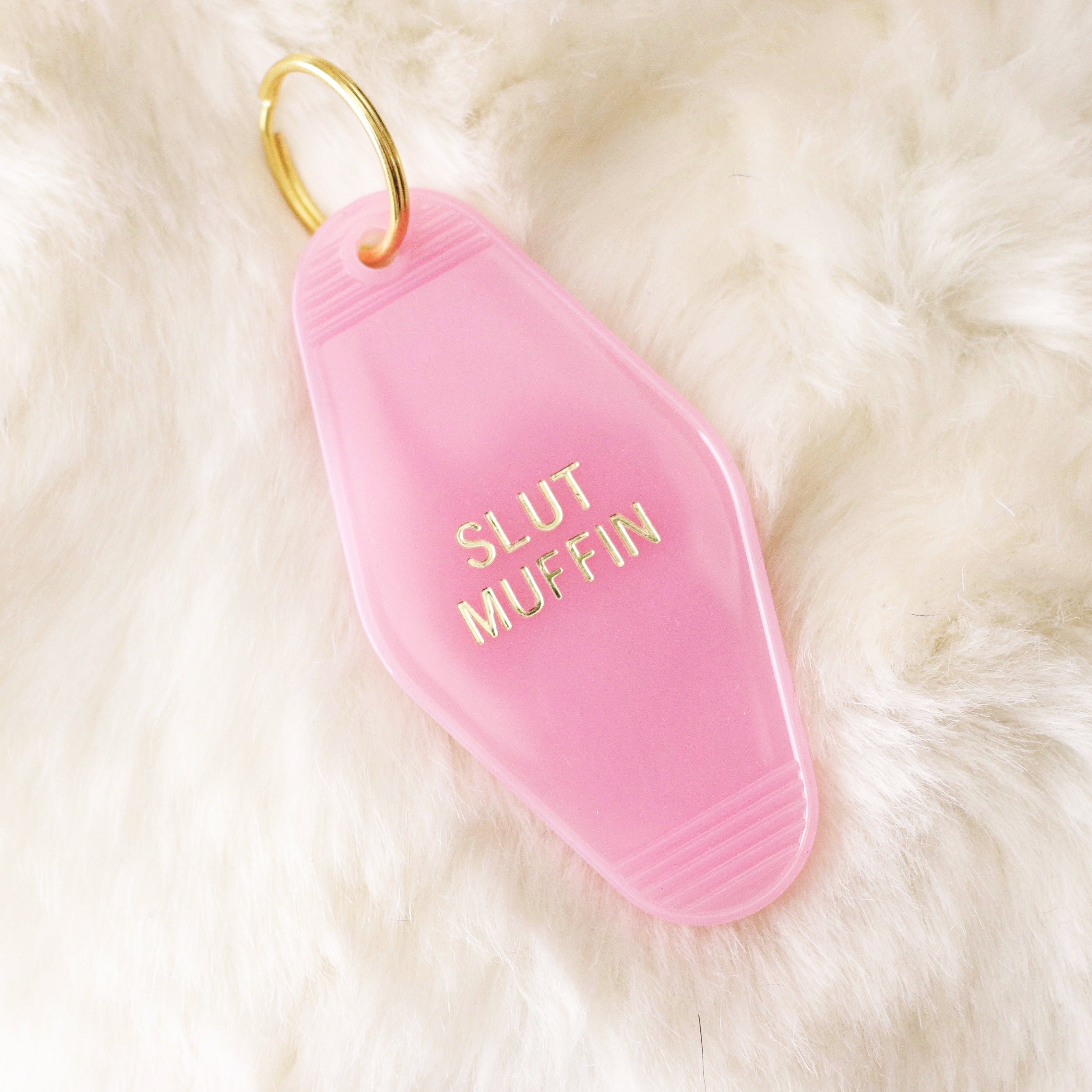 Slut Muffin Key Chain Motel Hotel Keychain - Moon Goddess Market
