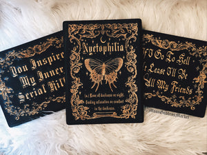 Nyctophilia Wooden Plaque - Moon Goddess Market