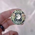 Moon Child Lapel Pin Moonchild Copyright Moon Goddess Market - Moon Goddess Market