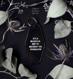 It’s A Beautiful Day To Destroy The Patriarchy Motel Keychain - Moon Goddess Market