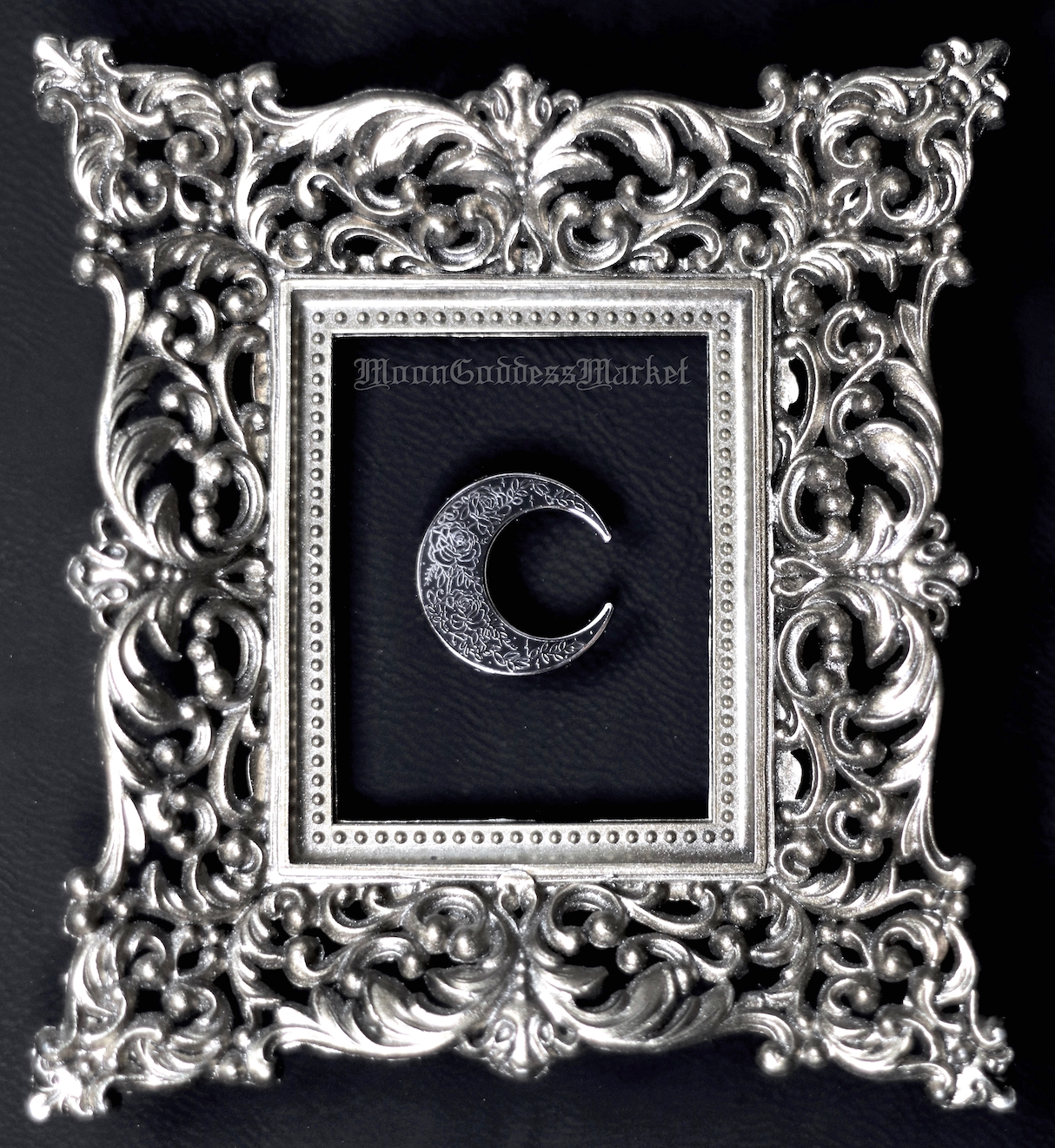 Rose Moon Lapel Pin - Moon Goddess Market