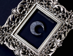 Rose Moon Lapel Pin - Moon Goddess Market