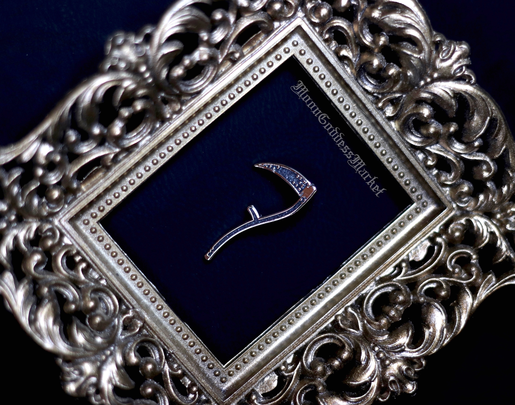 Scythe Lapel Pin - Moon Goddess Market