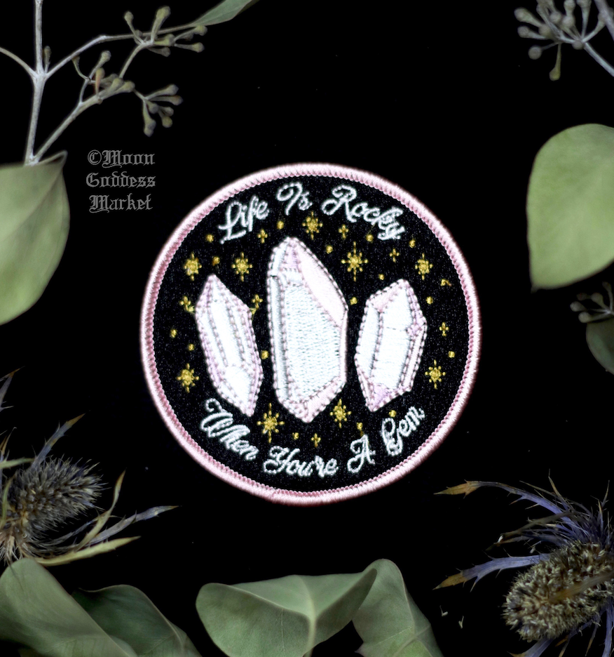 Life Is Rocky When You're A Gem Patch - Moon Goddess Market