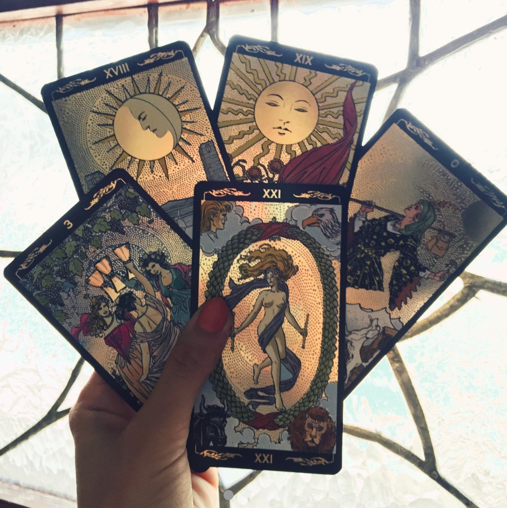 Golden Tarot Deck - Moon Goddess Market
