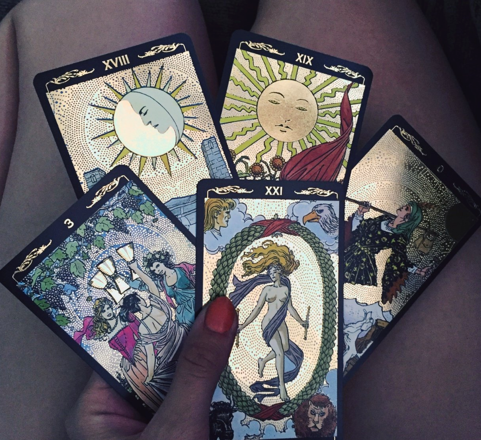 Golden Tarot Deck - Moon Goddess Market