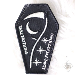 Take Nothing Leave Everything Iron On Patch - Moon Goddess Market
