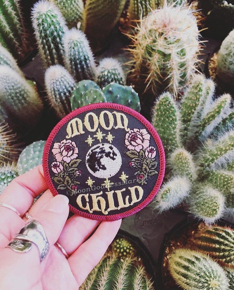The ONLY & ORIGNIAL Moon Child Moon Goddess Patch! 3" Iron on patch - Moon Goddess Market