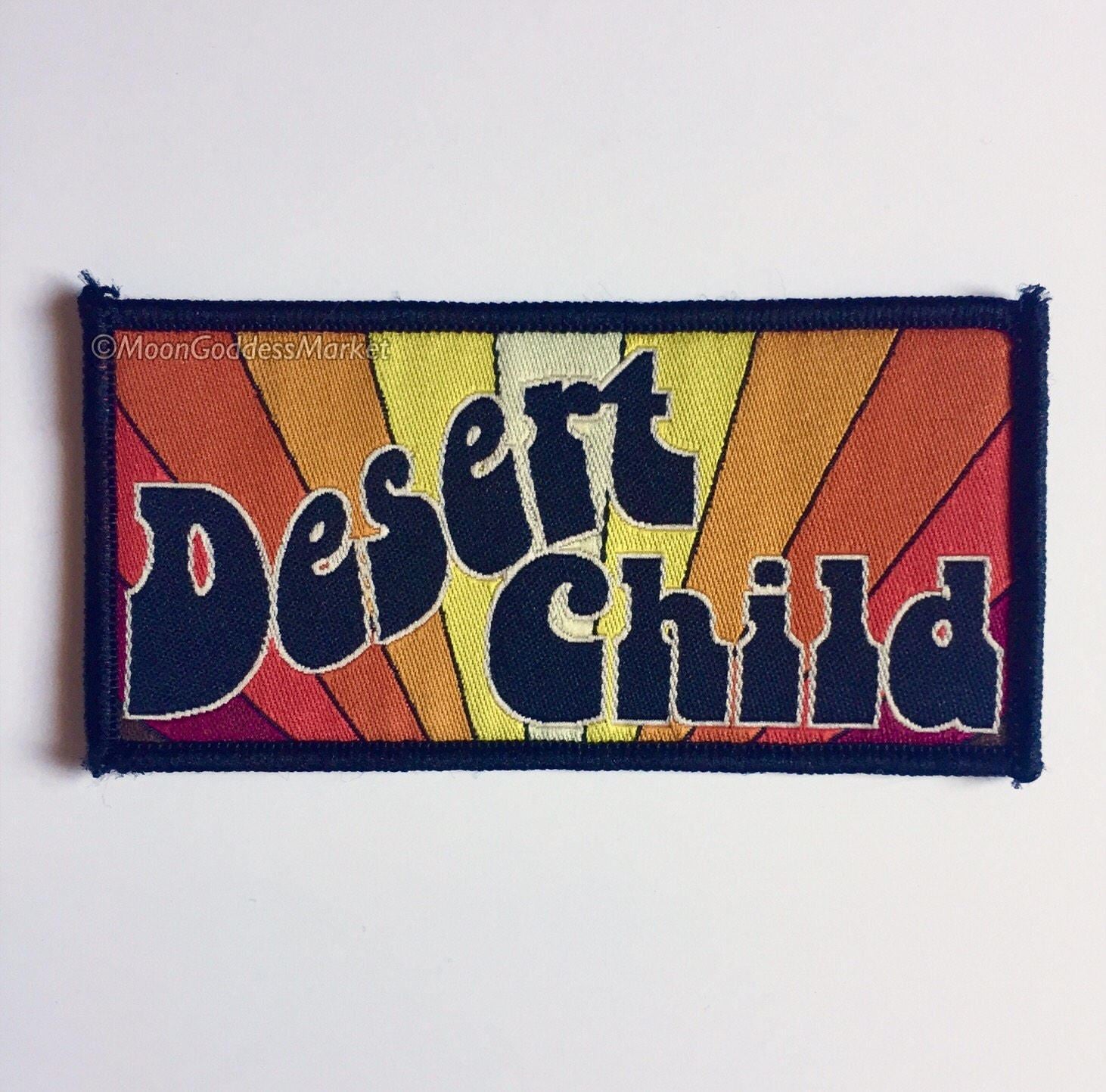 Desert Child Original 3.5" Iron on heart patch by Moon Goddess Market - Moon Goddess Market