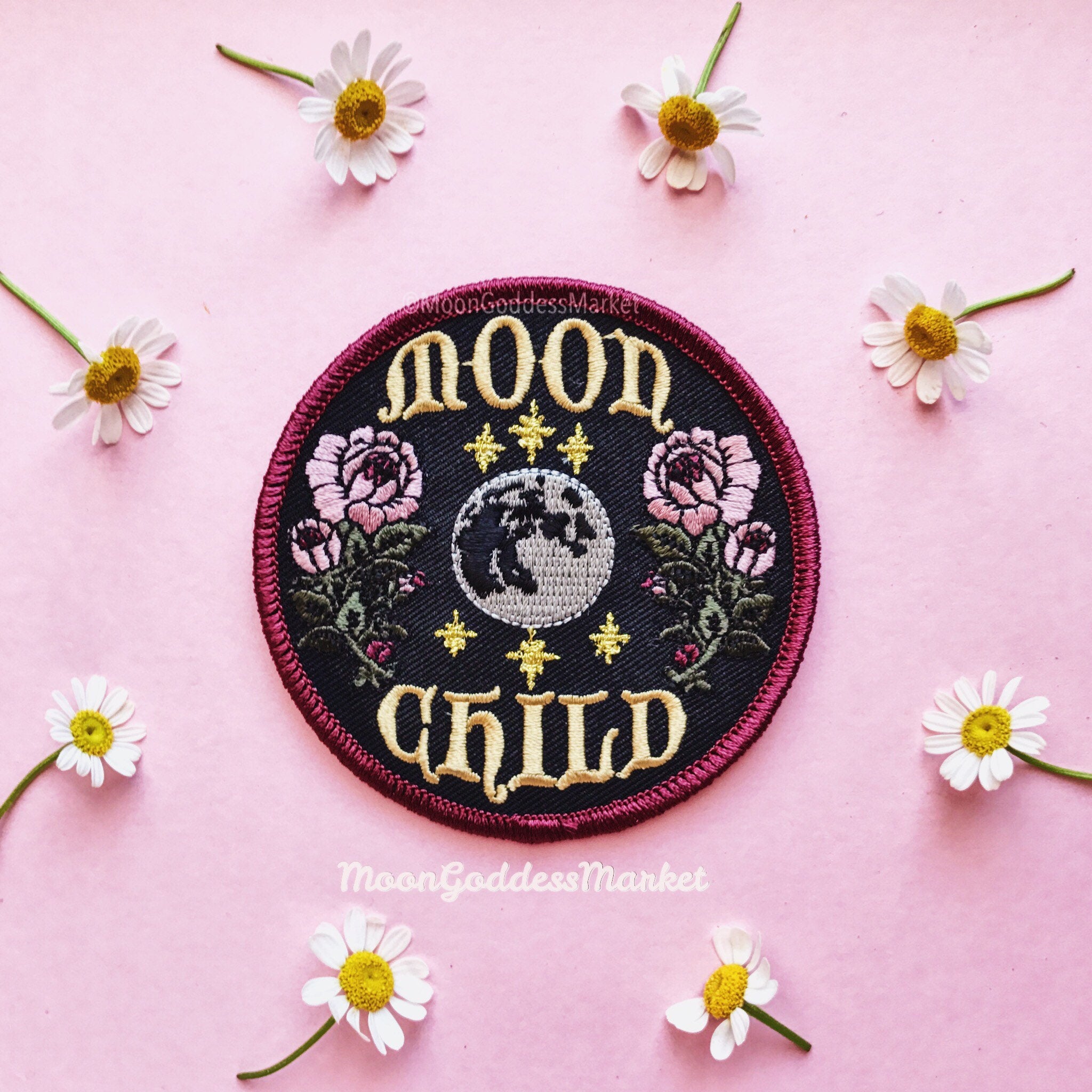 The ONLY & ORIGNIAL Moon Child Moon Goddess Patch! 3" Iron on patch - Moon Goddess Market