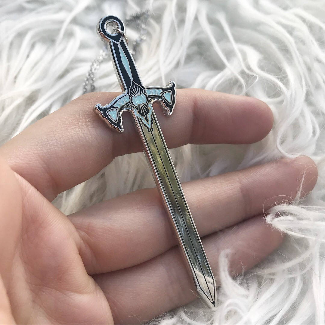 Viking Queen Sword Stainless Steel Necklace - Moon Goddess Market