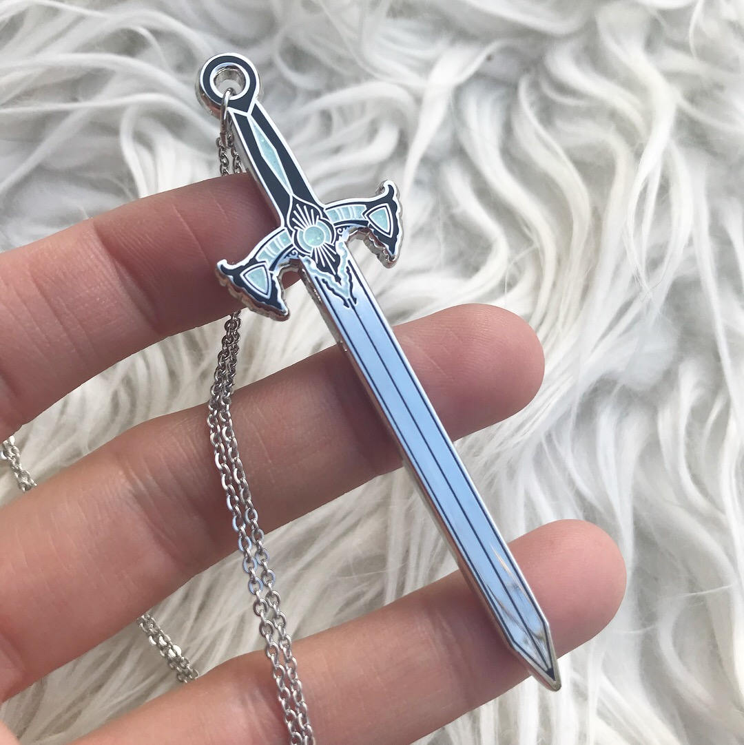 Viking Queen Sword Stainless Steel Necklace - Moon Goddess Market