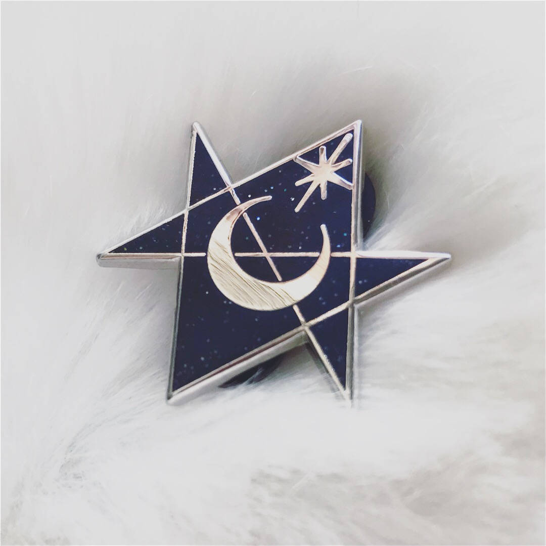 Unicursal Hexagram Lapel Pin | Occult | WITCH | Ouija | Pagan | Planchette - Moon Goddess Market