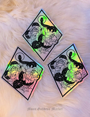 Large Celestial Snake Sticker 4.5” x 3.5” - Moon Goddess Market