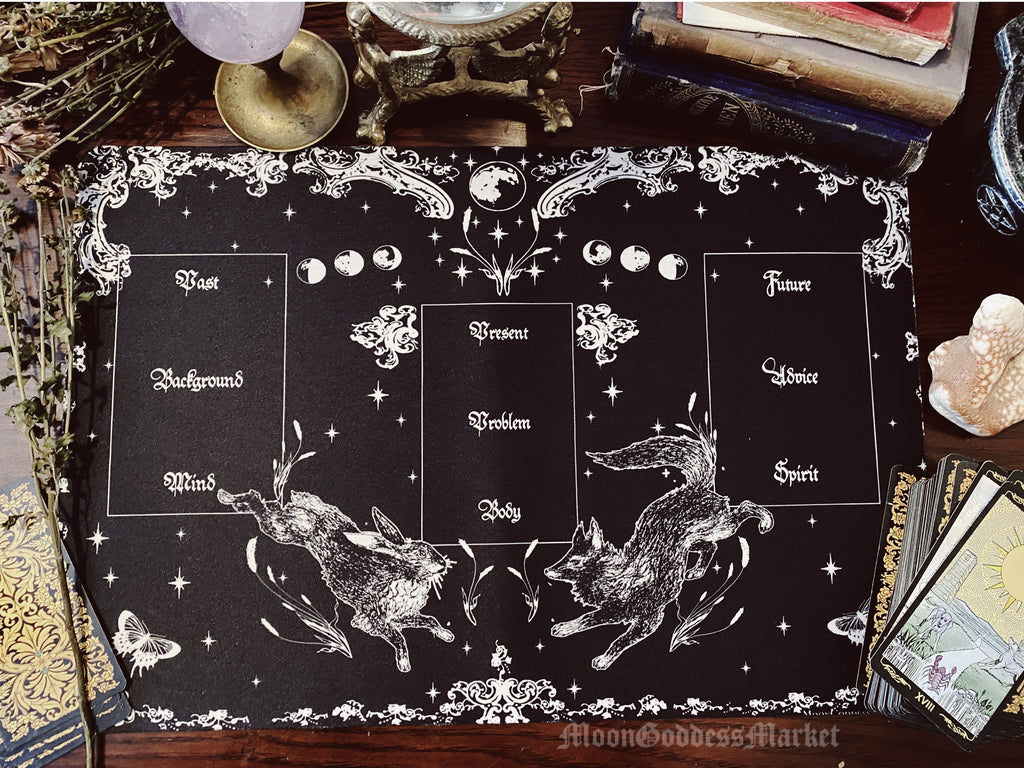 12" x 18" Tarot Roll Up Mat by Moon Goddess Market - Moon Goddess Market