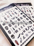 Goth Nail Decals - Moon Goddess Market