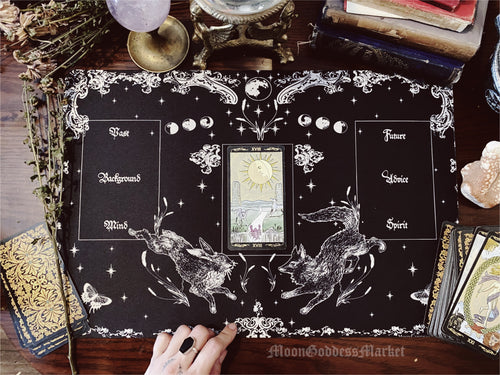 12" x 18" Tarot Roll Up Mat by Moon Goddess Market - Moon Goddess Market