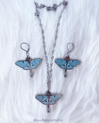 Luna Moth Glitter Set Surgical Steel - Moon Goddess Market