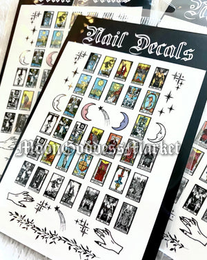 Tarot Card Nail Decals - Moon Goddess Market